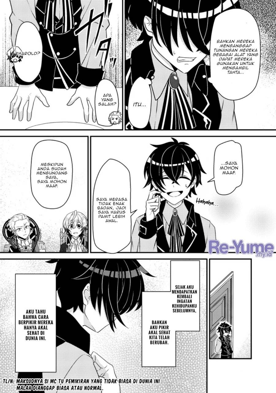 Munou no Akudou Ouji wa Ikinokoritai: Ren’ai RPG no Akuyaku Mob ni Tensei Shita kedo, Gensaku Mushi Shite Saikyou o Mezasu Chapter 3 - halaman 8