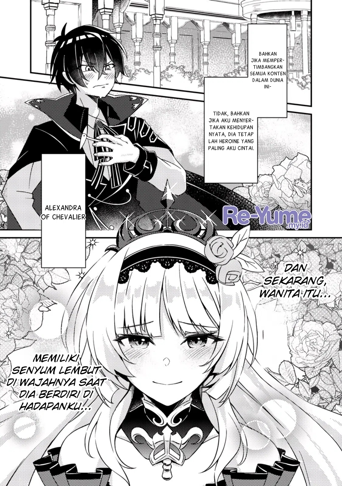 Munou no Akudou Ouji wa Ikinokoritai: Renai RPG no Akuyaku Mob ni Tensei shita kedo, Gensaku Mushi shite Saikyou wo Mezasu Chapter 1 - halaman 2