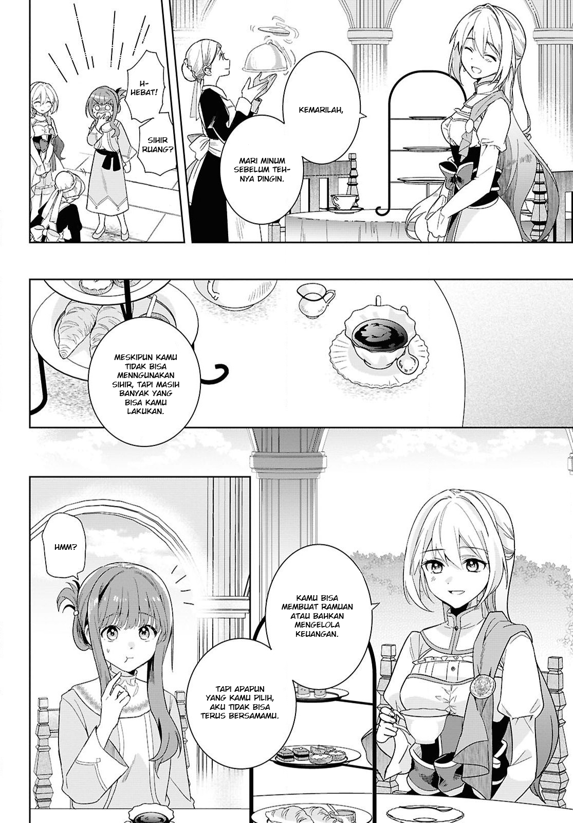 Muryoku Seijo to Munou Oujo: Maryoku Zero de Shoukan sareta Seijo no Isekai Kyuukokuki Chapter 1 - halaman 47