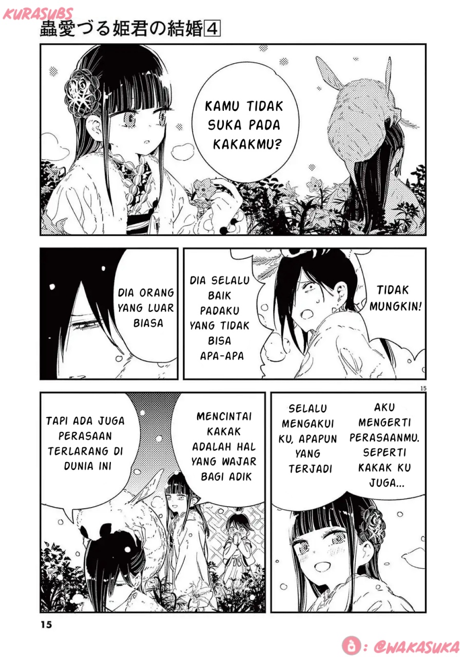 Mushi Mezuru Himegimi no Kekkon Chapter 24 - halaman 15