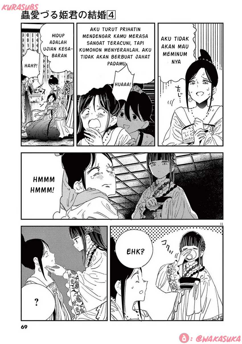 Mushi Mezuru Himegimi no Kekkon Chapter 27 - halaman 11