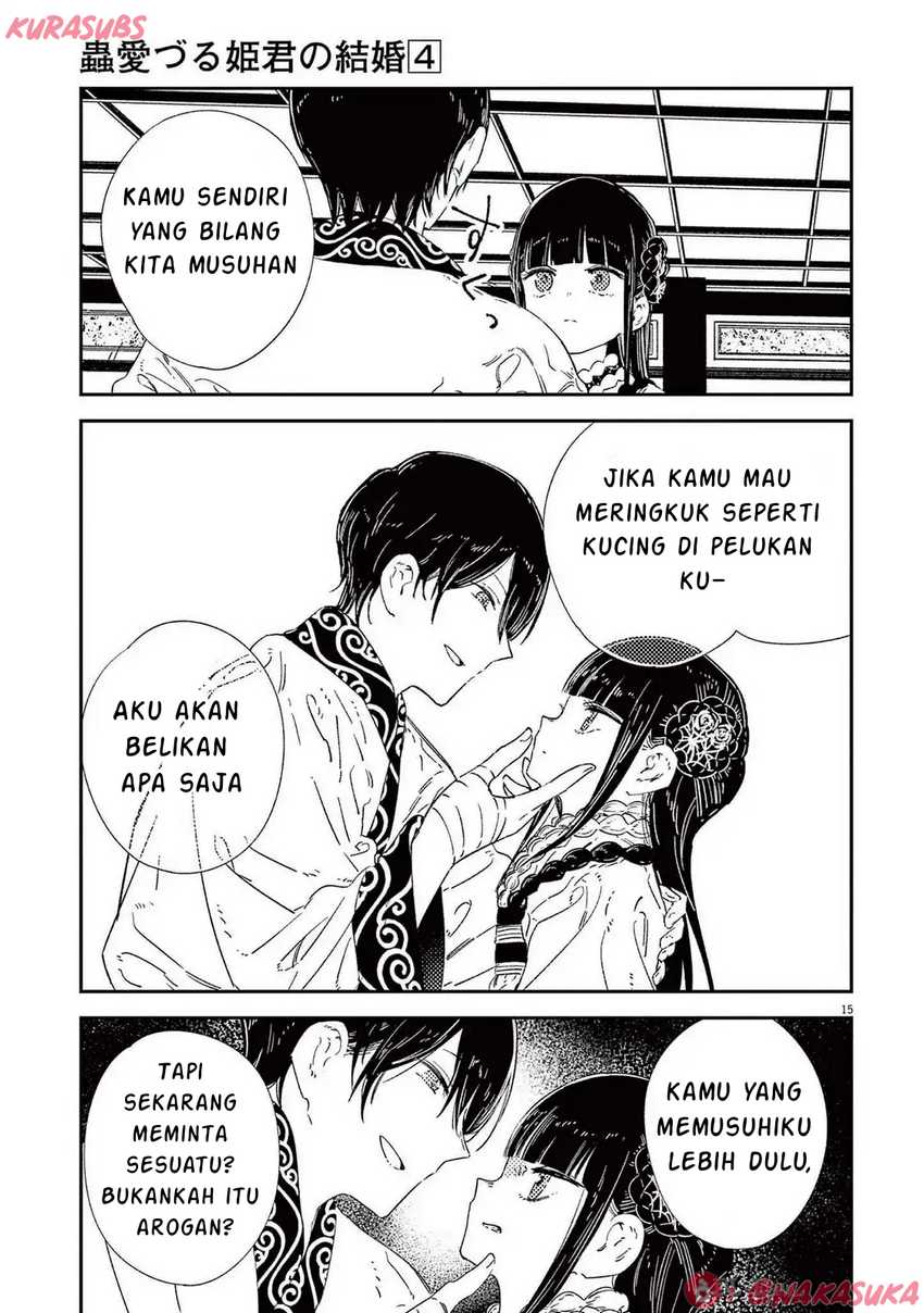 Mushi Mezuru Himegimi no Kekkon Chapter 28 - halaman 15