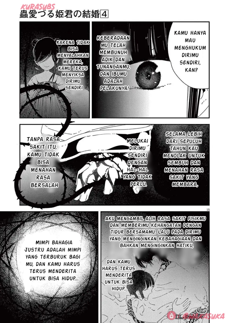 Mushi Mezuru Himegimi no Kekkon Chapter 31 - halaman 15