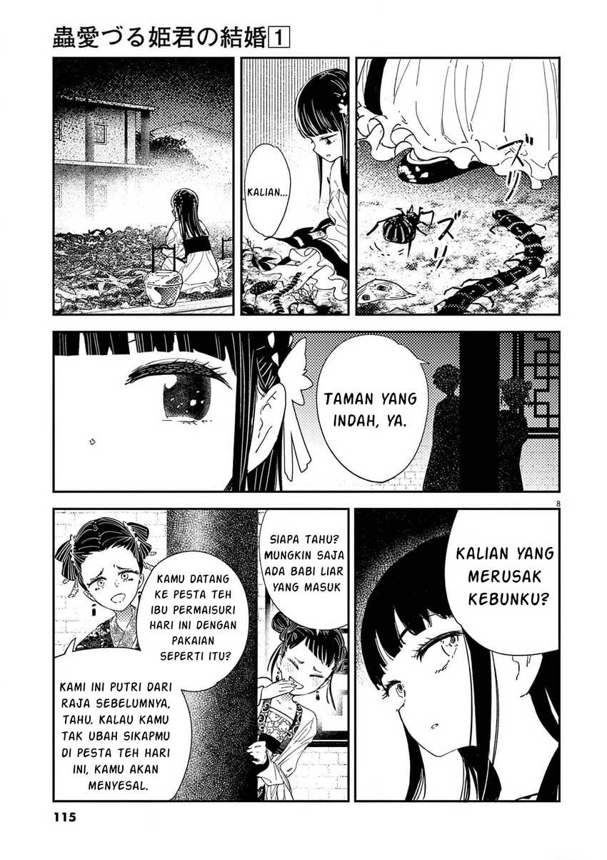 Mushi Mezuru Himegimi no Kekkon Chapter 4 - halaman 9