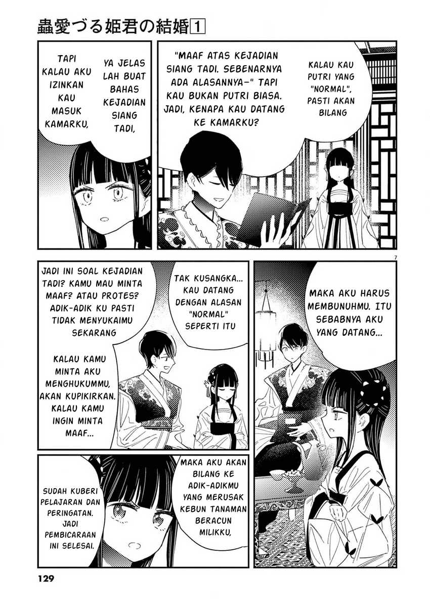 Mushi Mezuru Himegimi no Kekkon Chapter 5 - halaman 8