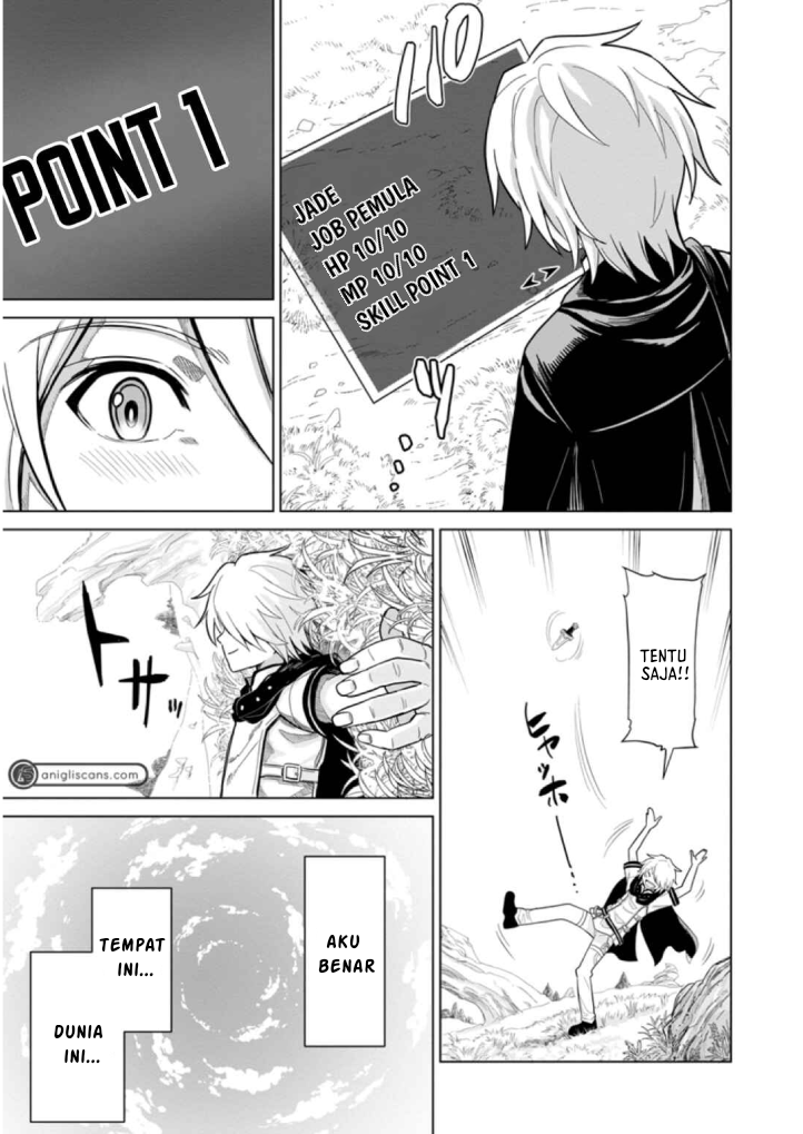 Mushoku no Saikyou Kenja: Job ga Erarezu Tsuihou sareta ga, Game no Chishiki de Isekai Saikyou Chapter 1 - halaman 10