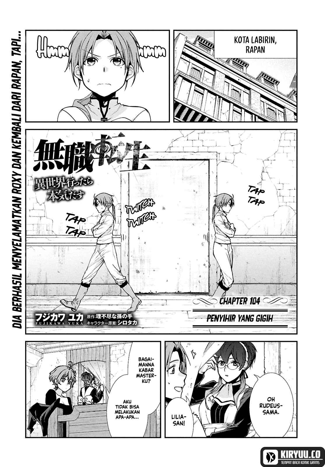 Mushoku Tensei: Isekai Ittara Honki Dasu Chapter 104 - halaman 2
