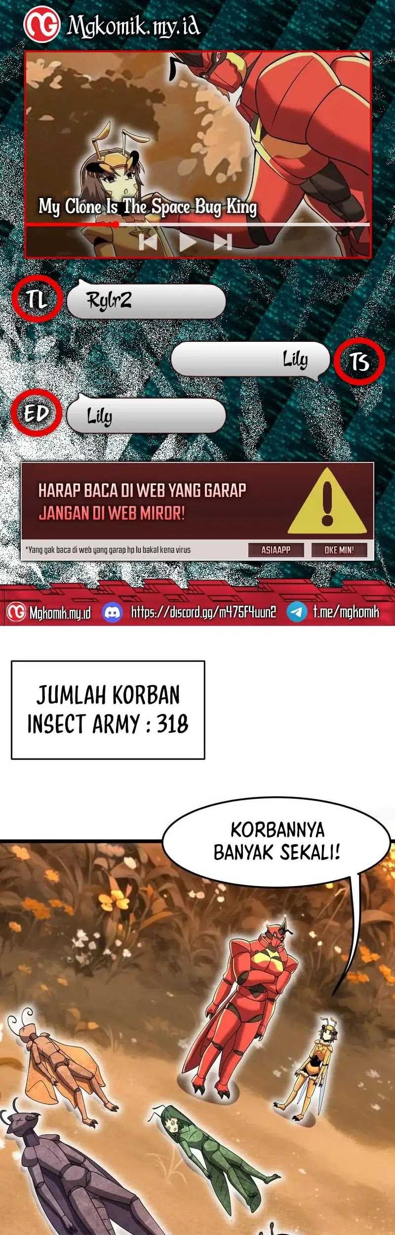 My Clone is the Space Bug King Chapter 26 - halaman 1