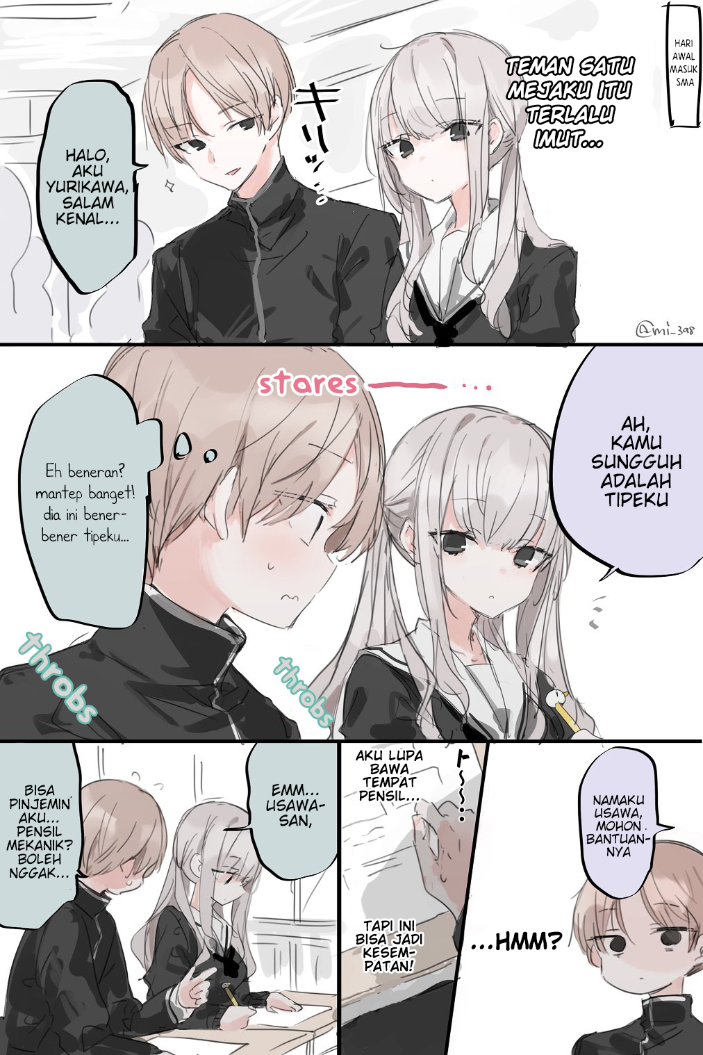 My Cute Deskmate Chapter 1 - halaman 1