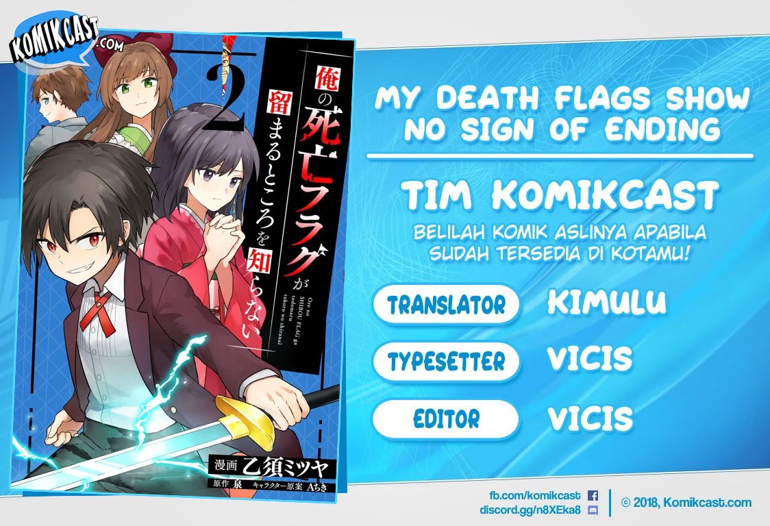 My Death Flags Show No Sign of Ending Chapter 20 - halaman 1