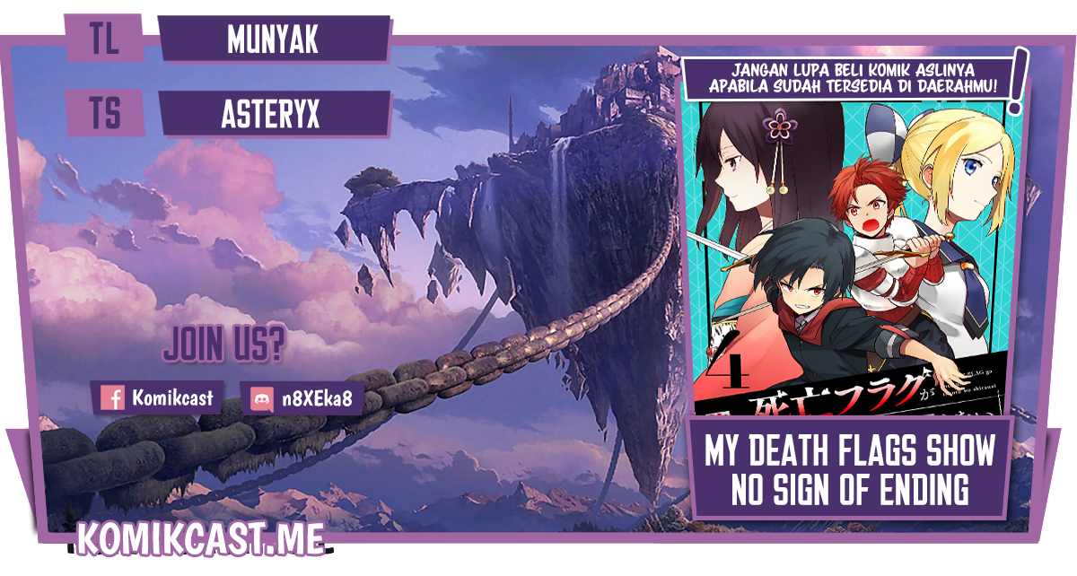 My Death Flags Show No Sign of Ending Chapter 40 - halaman 1
