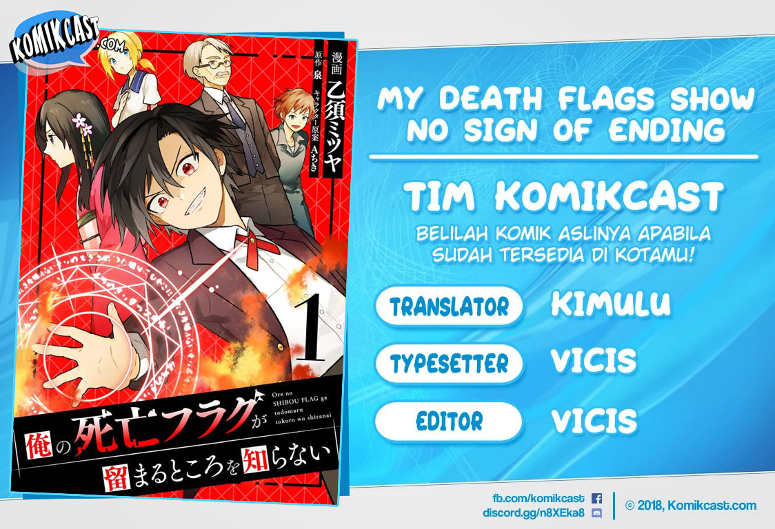 My Death Flags Show No Sign of Ending Chapter 8 - halaman 1