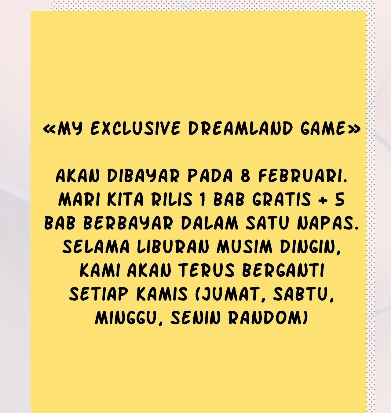 My Exclusive Dream World Adventures Chapter 27.5 - halaman 4