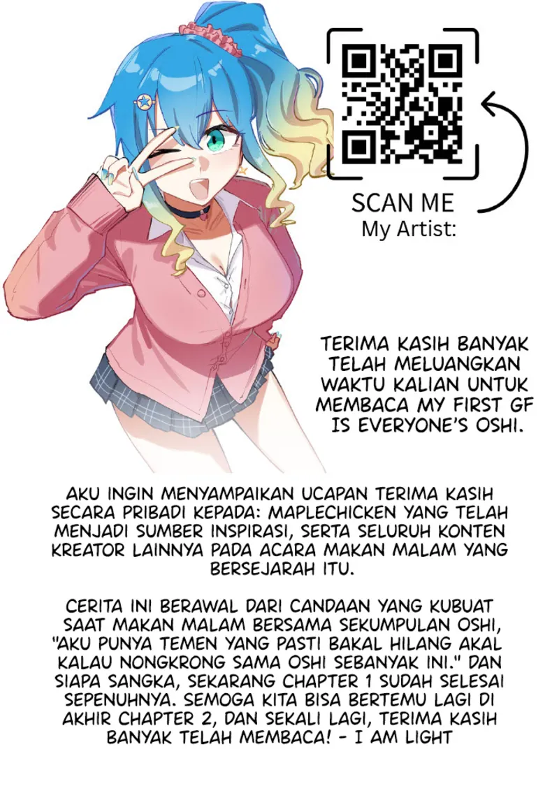 My First GF Is Everyone's Oshi Chapter 1 - halaman 20