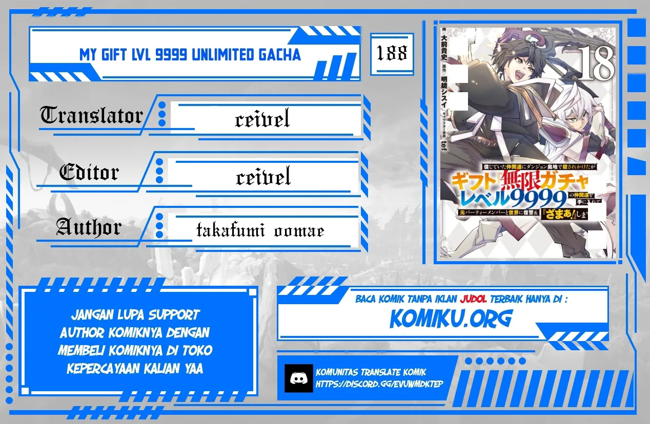 My Gift LVL 9999 Unlimited Gacha Chapter 188 - halaman 1