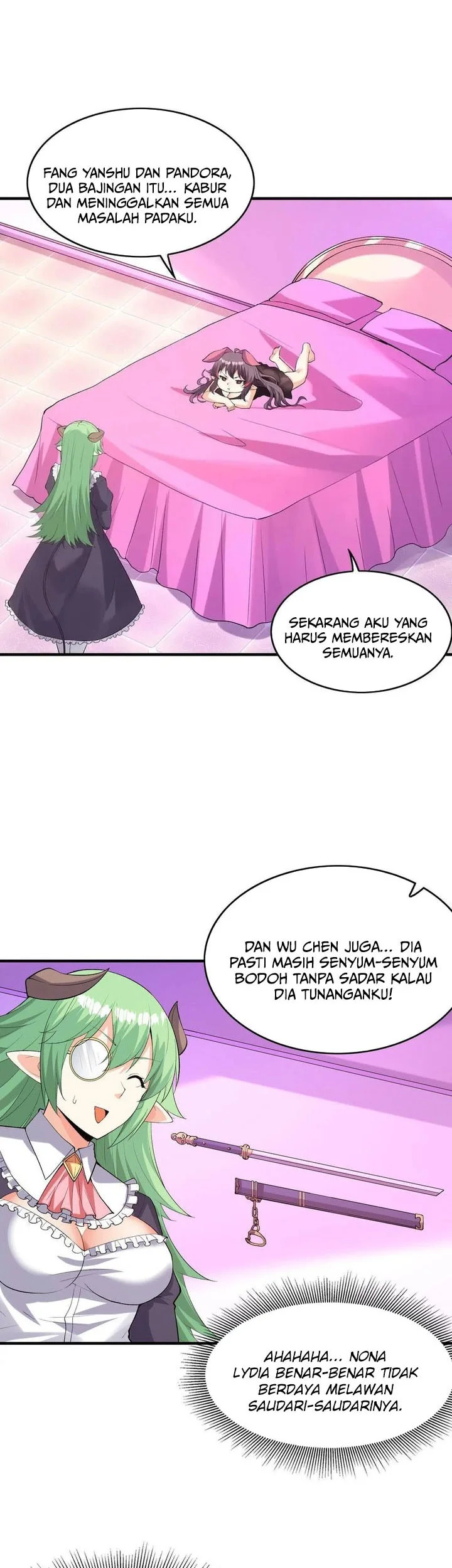 My Harem Is Entirely Female Demon Villains Chapter 130 - halaman 28