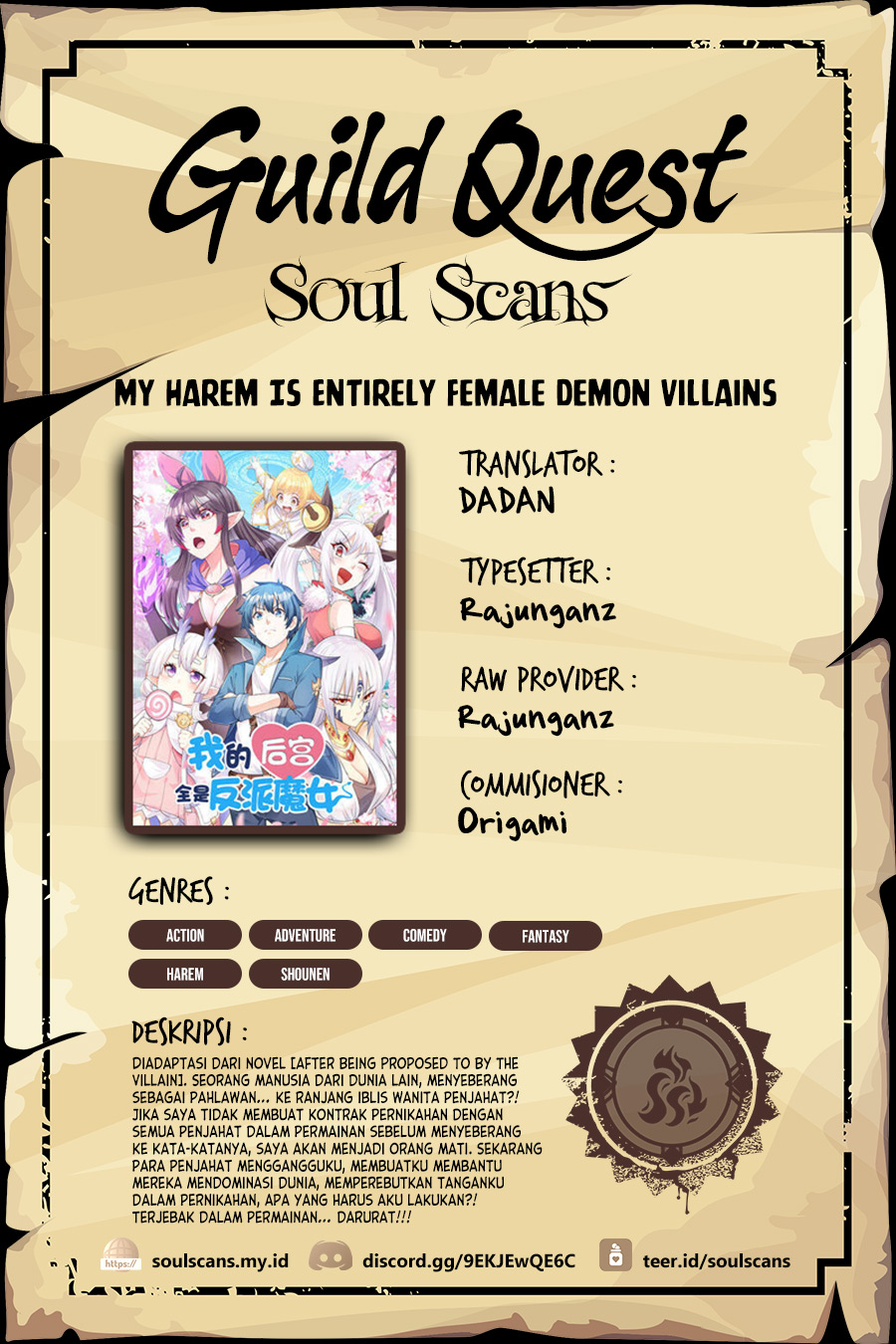 My Harem Is Entirely Female Demon Villains Chapter 62 - halaman 1