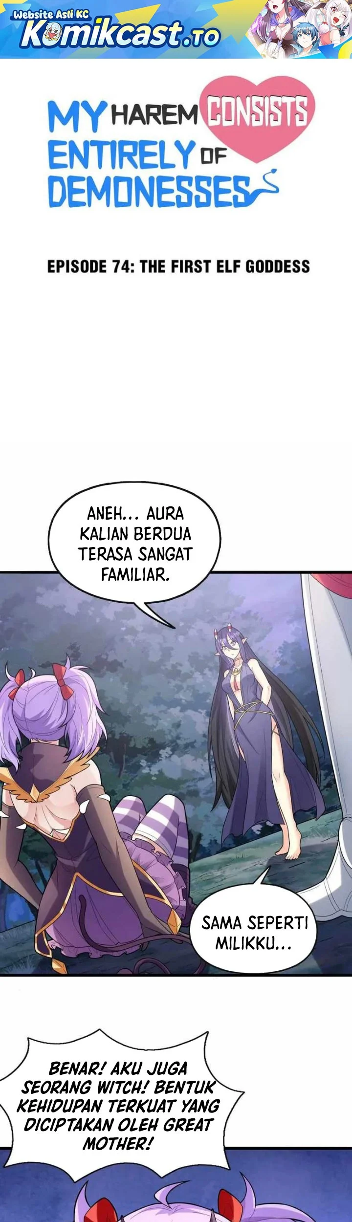 My Harem Is Entirely Female Demon Villains Chapter 74 - halaman 2