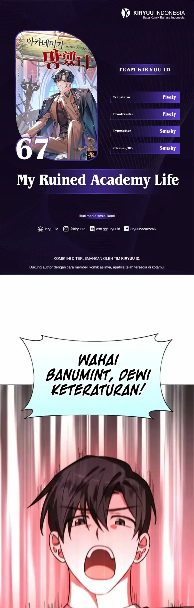 My Ruined Academy Life Chapter 67 - halaman 1
