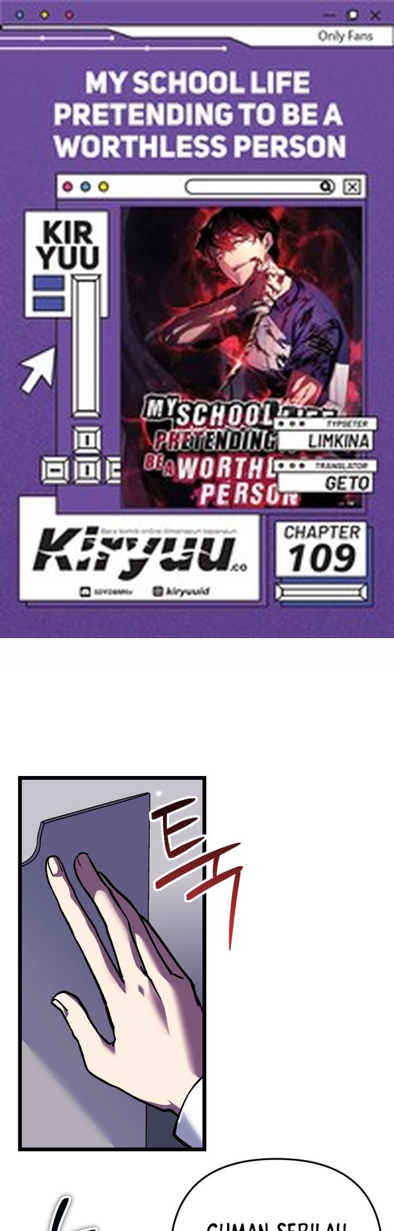 My School Life Pretending to Be a Worthless Person Chapter 109 - halaman 1