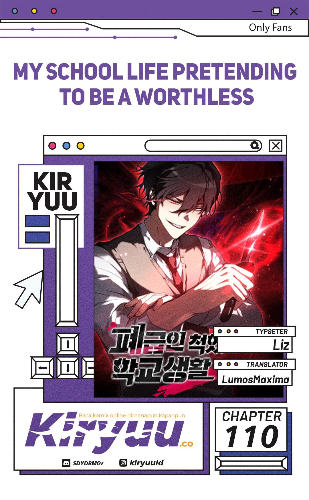 My School Life Pretending to Be a Worthless Person Chapter 110 - halaman 1