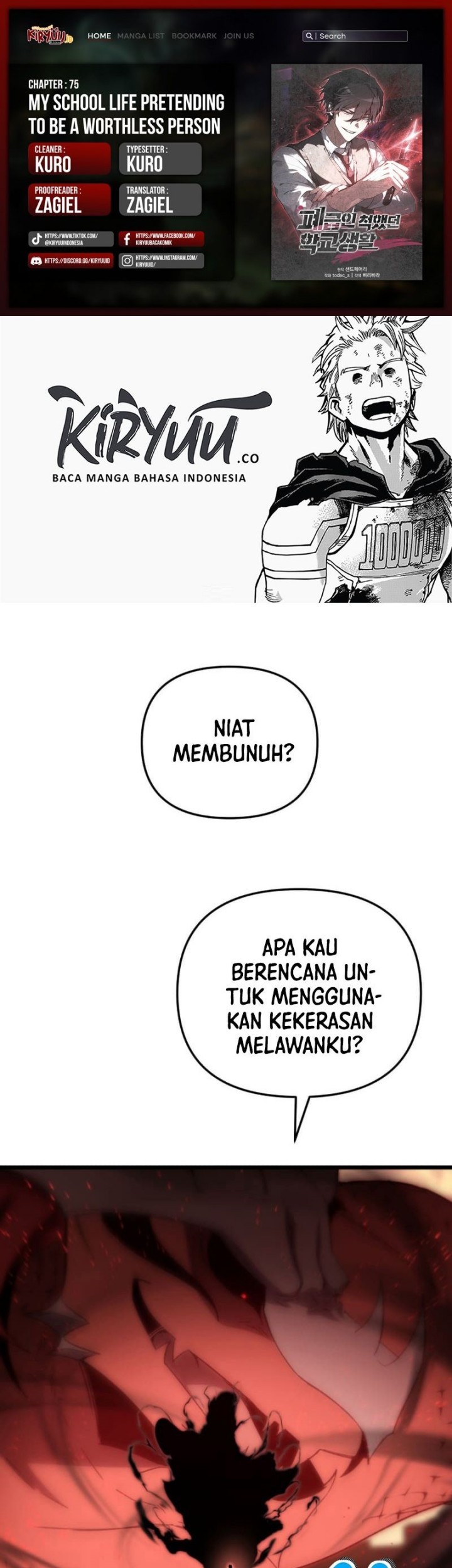 My School Life Pretending to Be a Worthless Person Chapter 75 - halaman 1