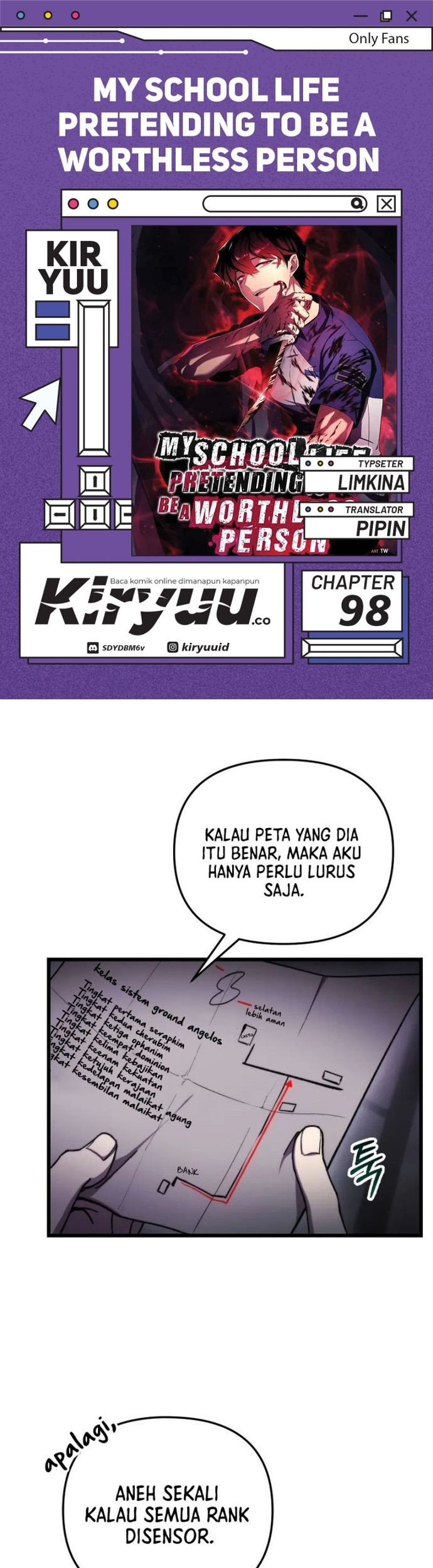 My School Life Pretending to Be a Worthless Person Chapter 98 - halaman 1