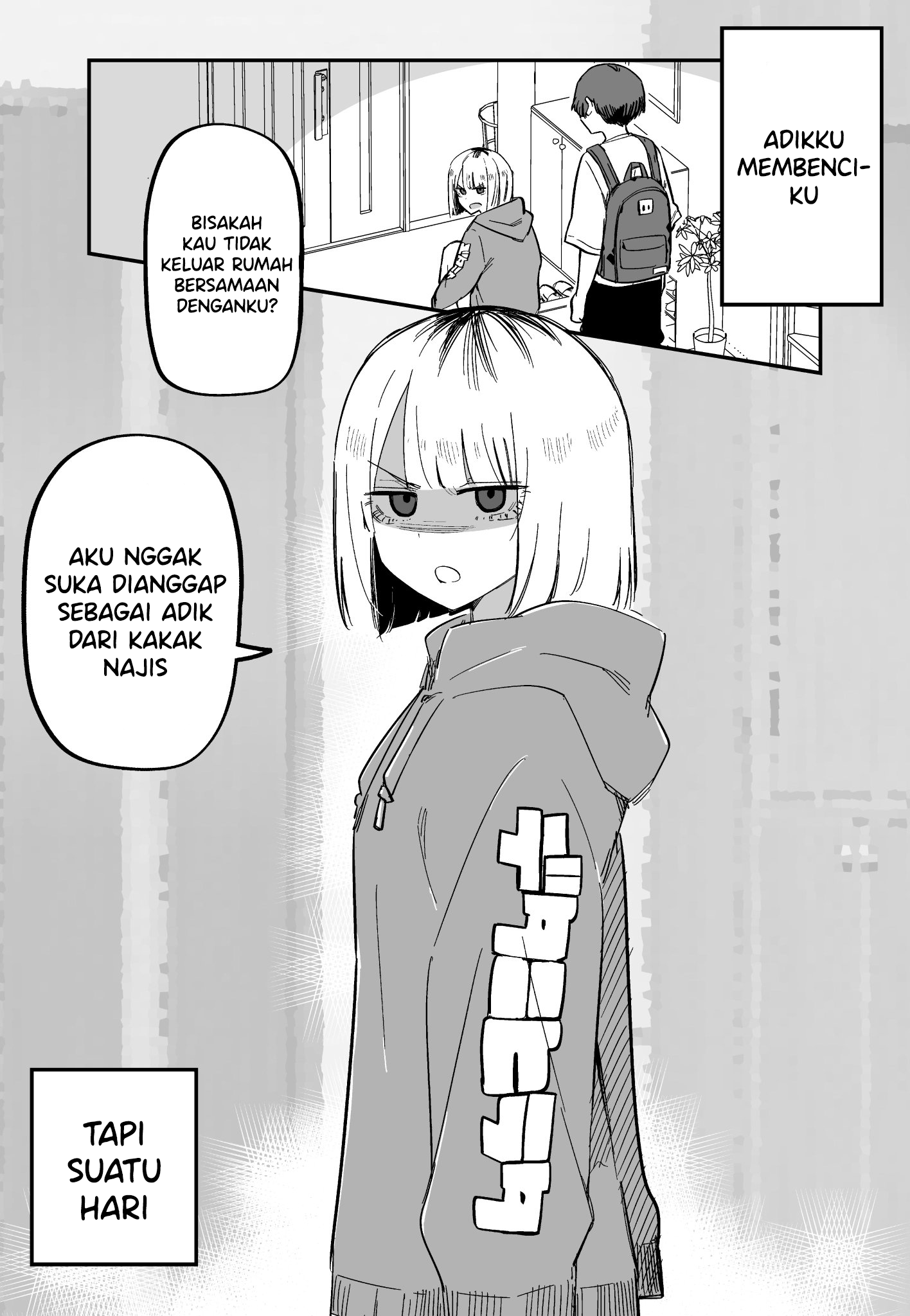 My Sister Who Cannot Stand Me Is Scary Chapter 3 - halaman 1