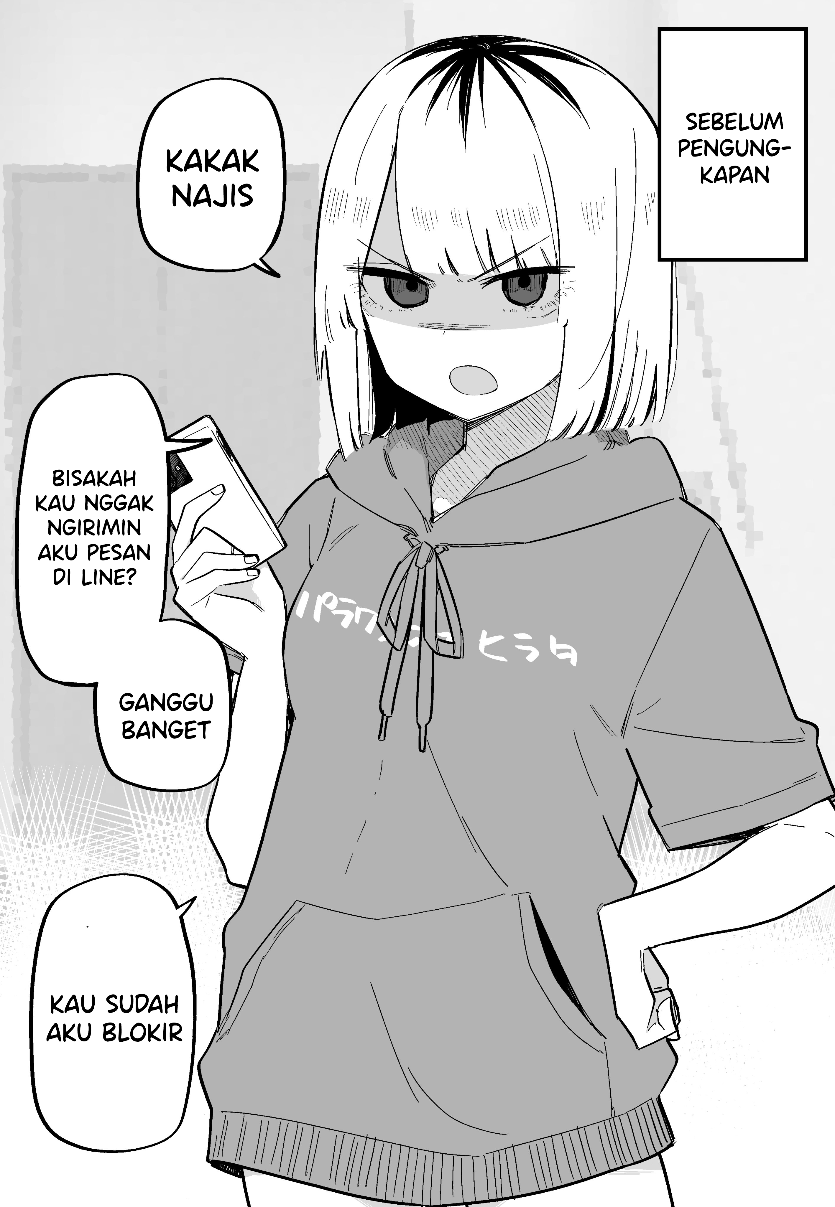 My Sister Who Cannot Stand Me Is Scary Chapter 7.5 - halaman 1