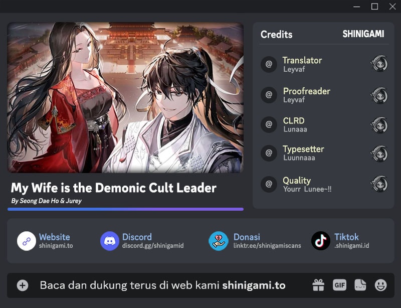 My Wife Is the Demonic Cult Leader Chapter 18 - halaman 1