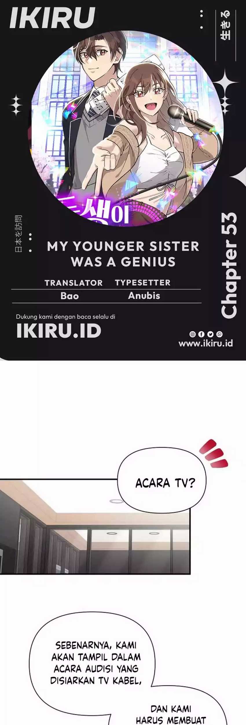 My Younger Sister Was a Genius Chapter 53 - halaman 1