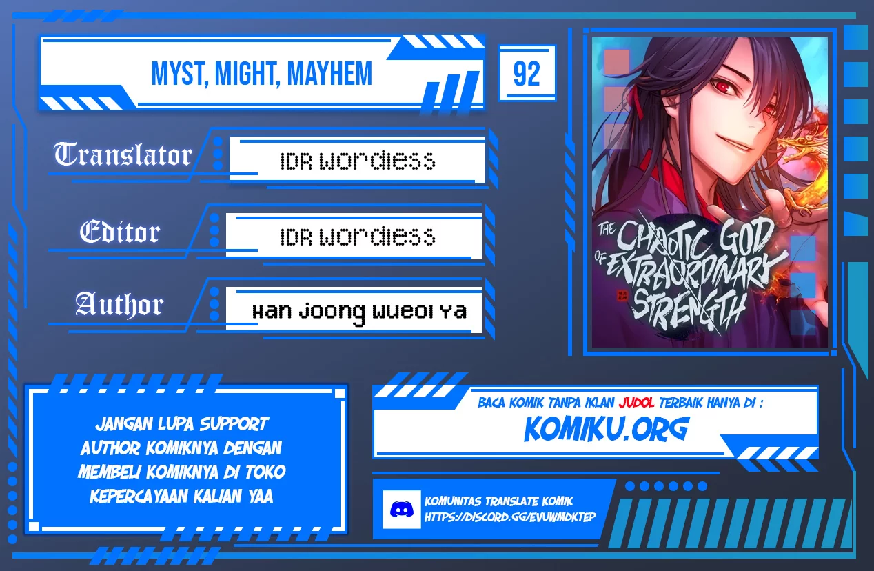Myst, Might, Mayhem (Legend Of Heavenly Chaos Demon) Chapter 92 - halaman 1
