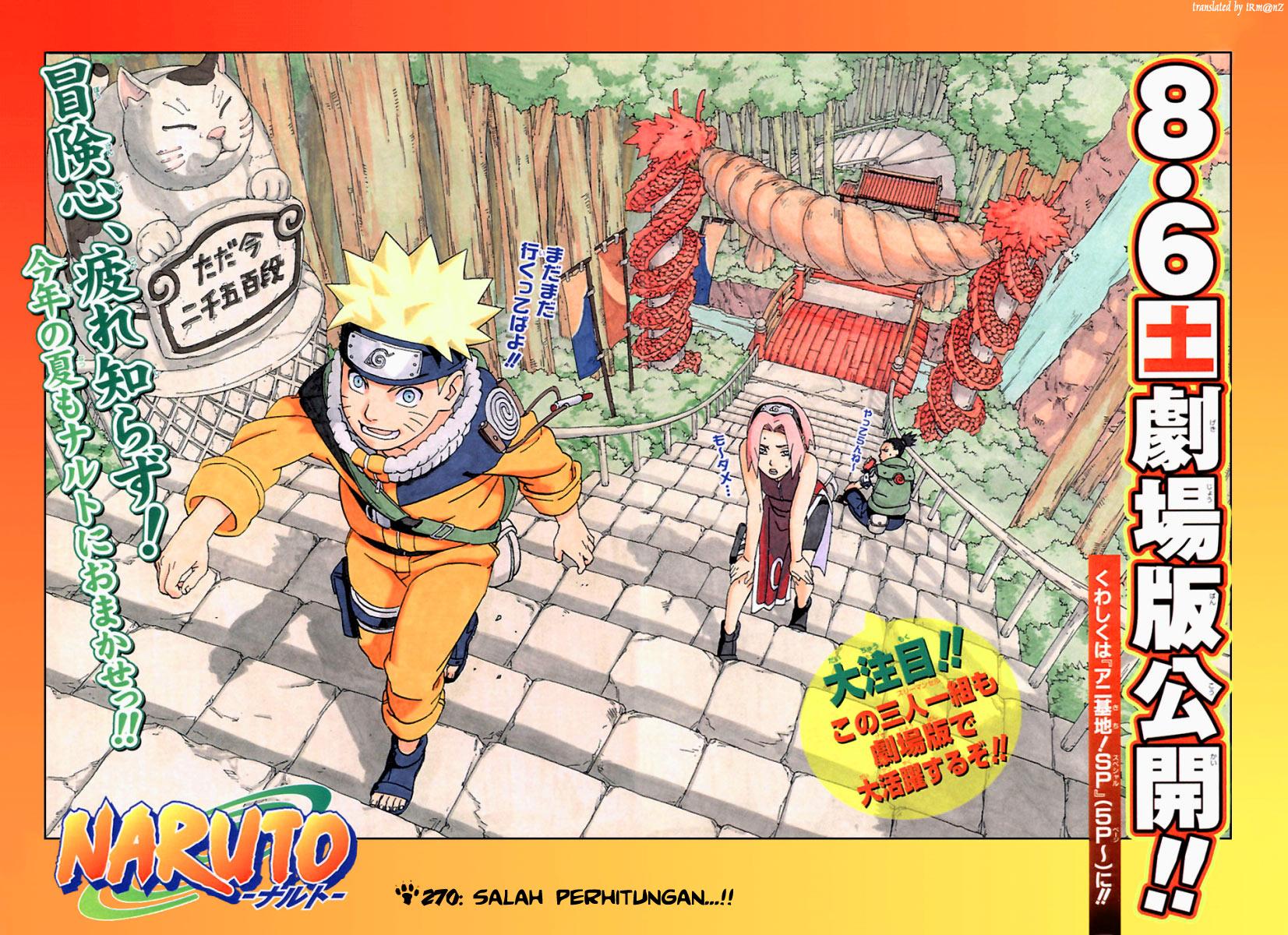 Naruto Chapter 270 - halaman 2