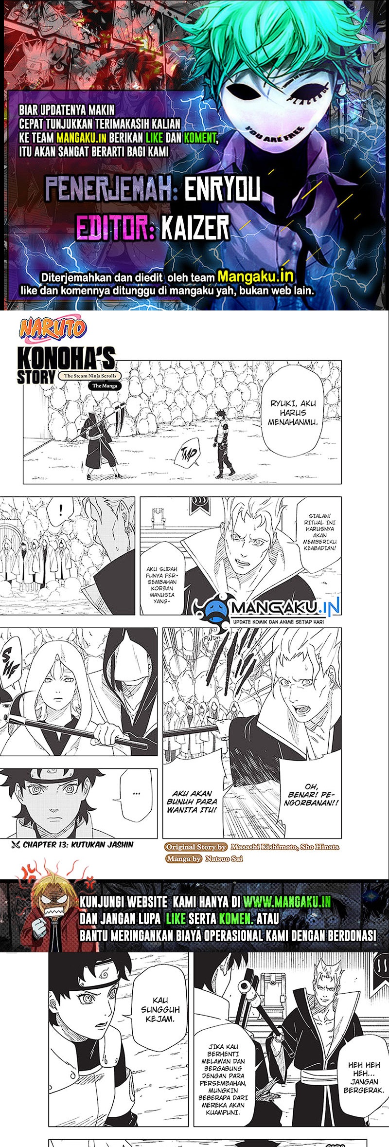 Naruto: Konoha’s Story—The Steam Ninja Scrolls Chapter 13 - halaman 1