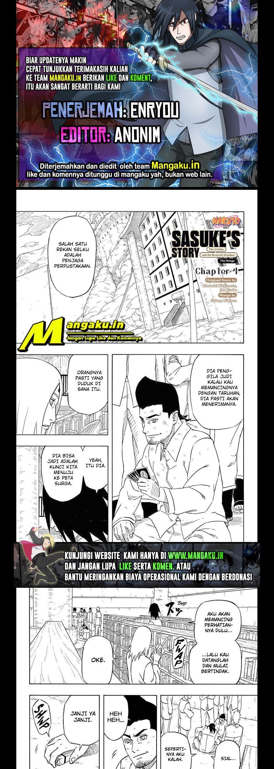 Naruto Sasuke’s Story The Uchiha And The Heavenly Stardust Chapter 4.1 - halaman 1