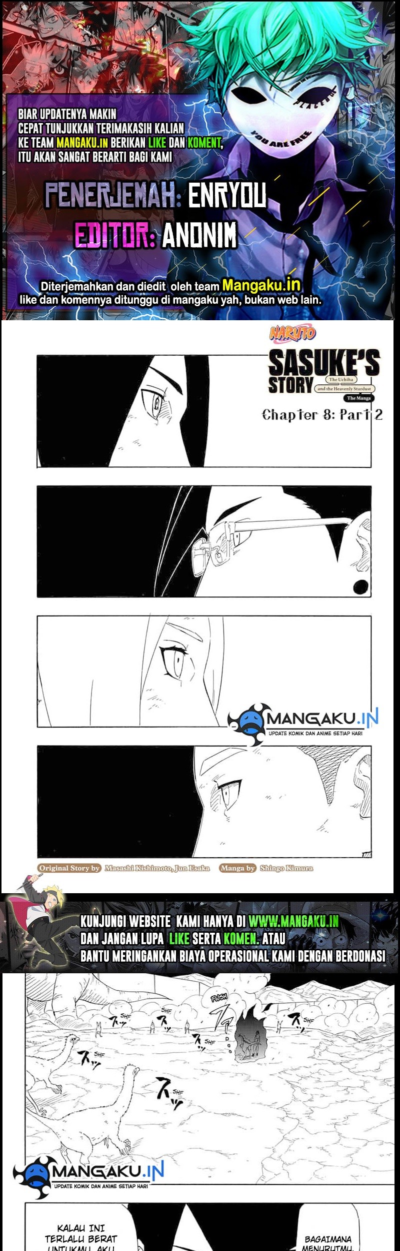 Naruto Sasuke’s Story The Uchiha And The Heavenly Stardust Chapter 8.2 - halaman 1