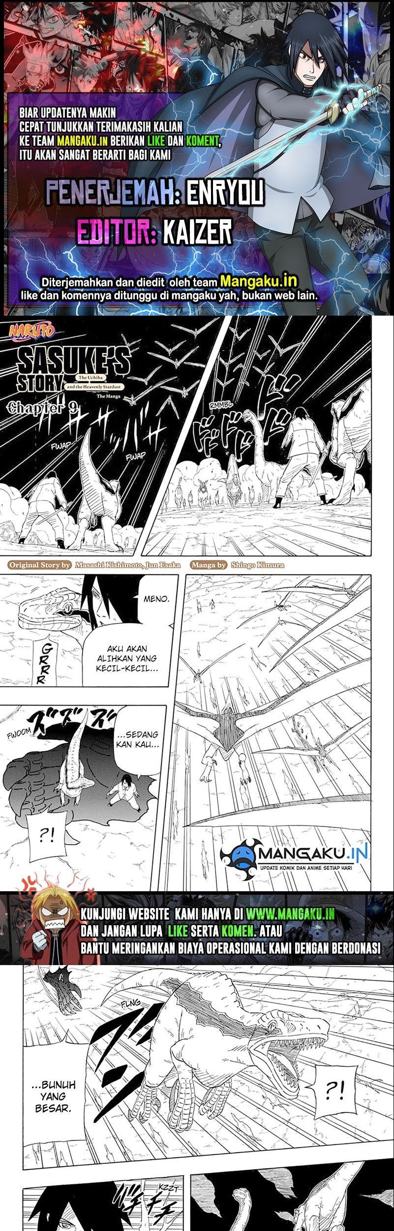 Naruto Sasuke’s Story The Uchiha And The Heavenly Stardust Chapter 9.1 - halaman 1