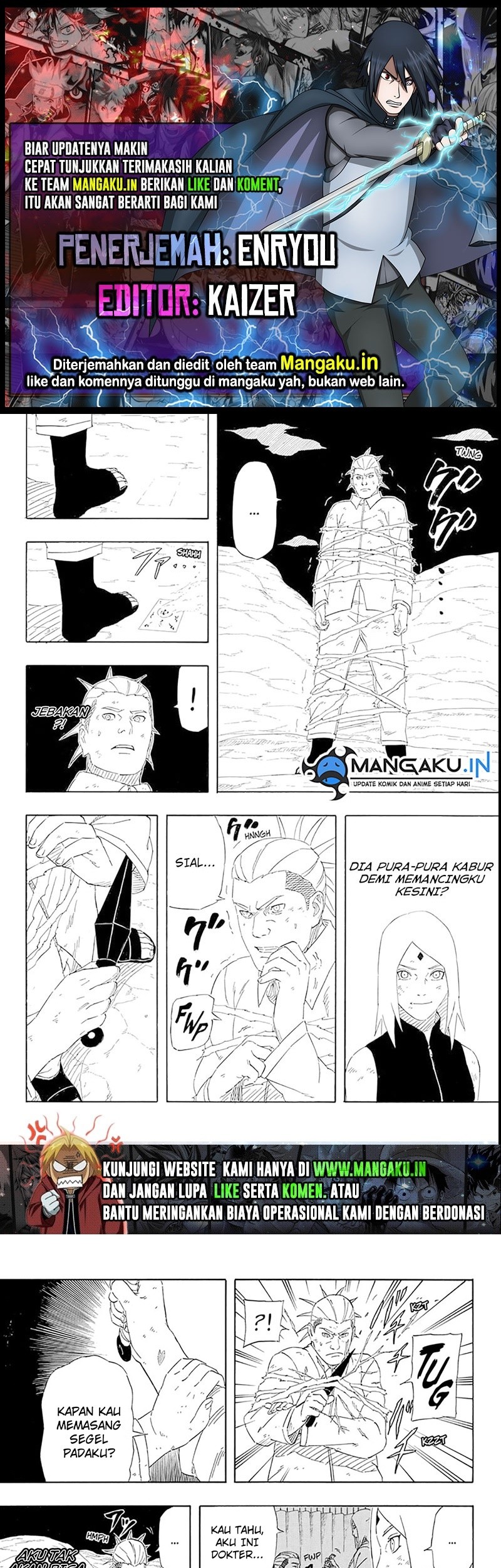 Naruto Sasuke’s Story The Uchiha And The Heavenly Stardust Chapter 9.2 - halaman 1