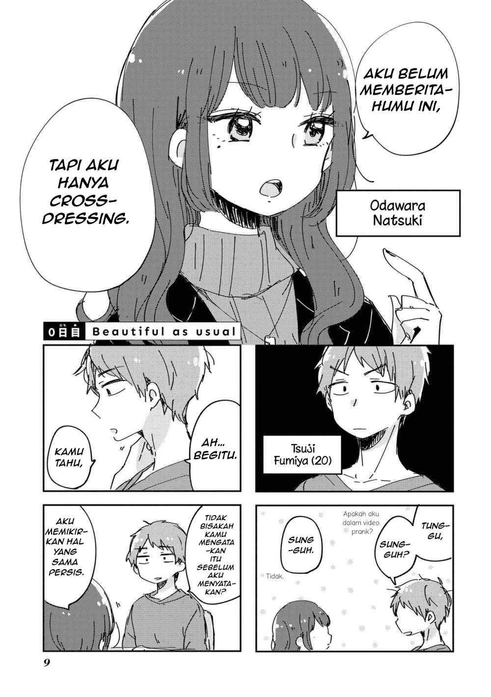 Natsuki-kun wa Kyou mo Kirei Chapter 1 - halaman 11