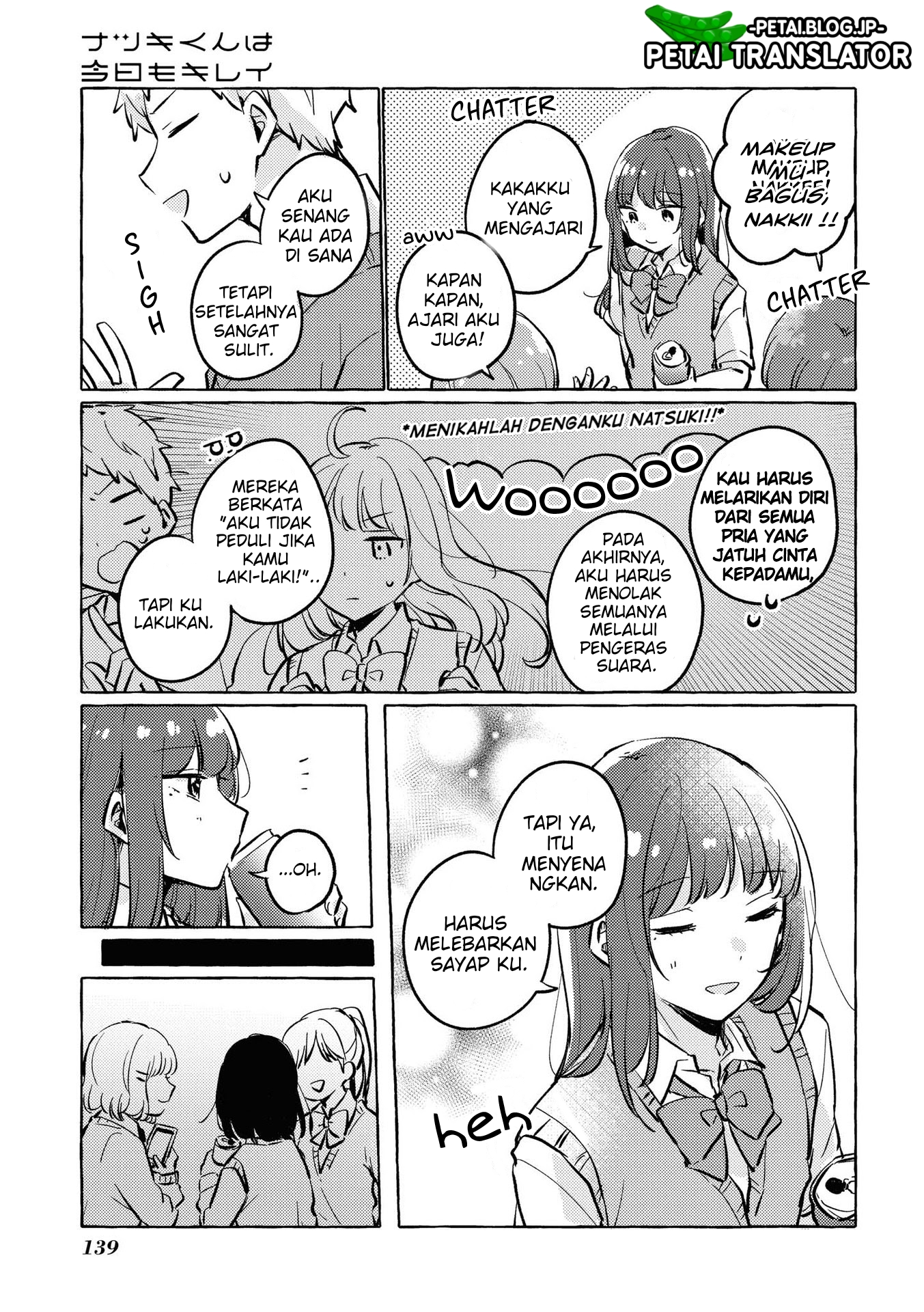 Natsuki-kun wa Kyou mo Kirei Chapter 16 - halaman 14