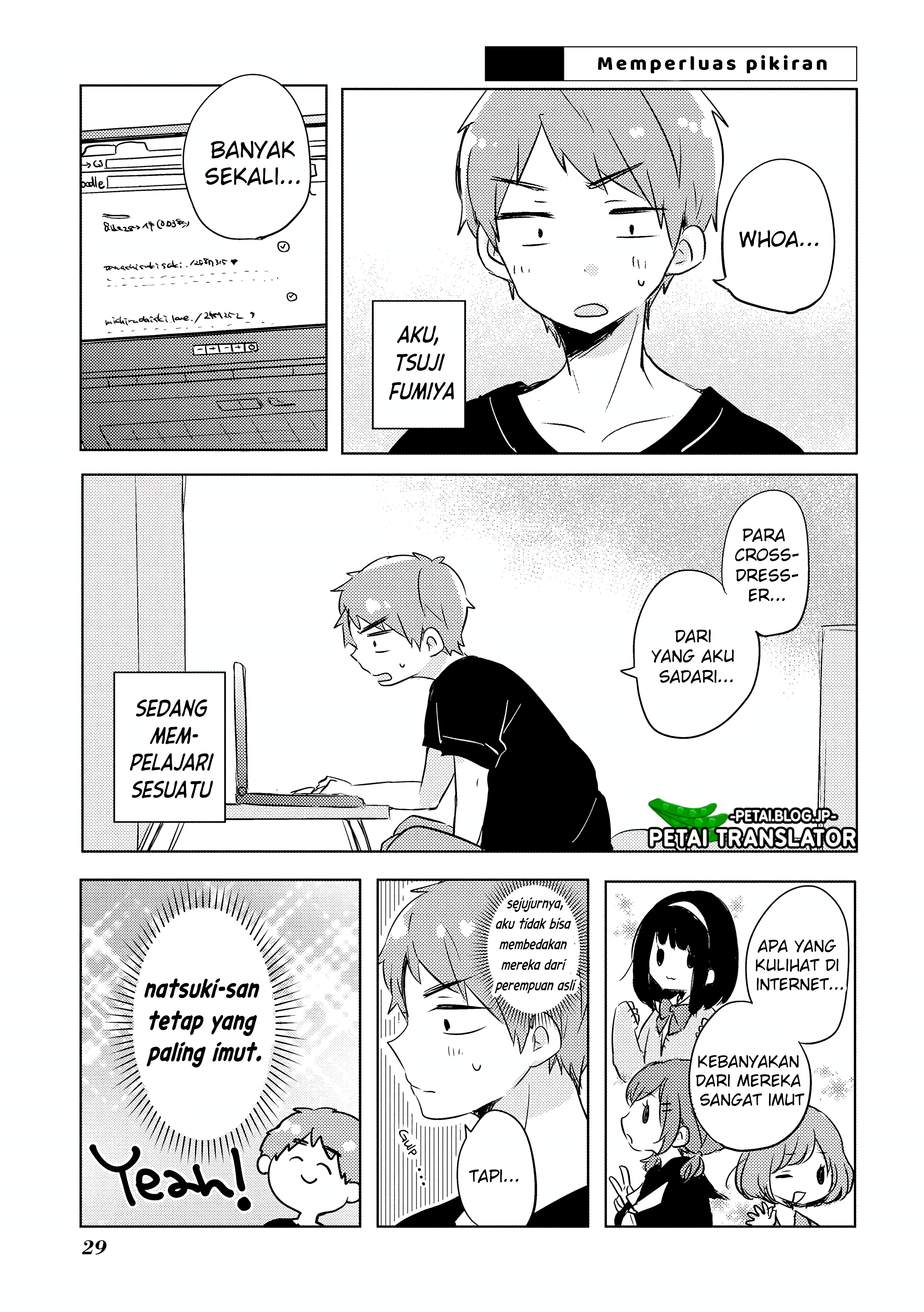 Natsuki-kun wa Kyou mo Kirei Chapter 4 - halaman 1
