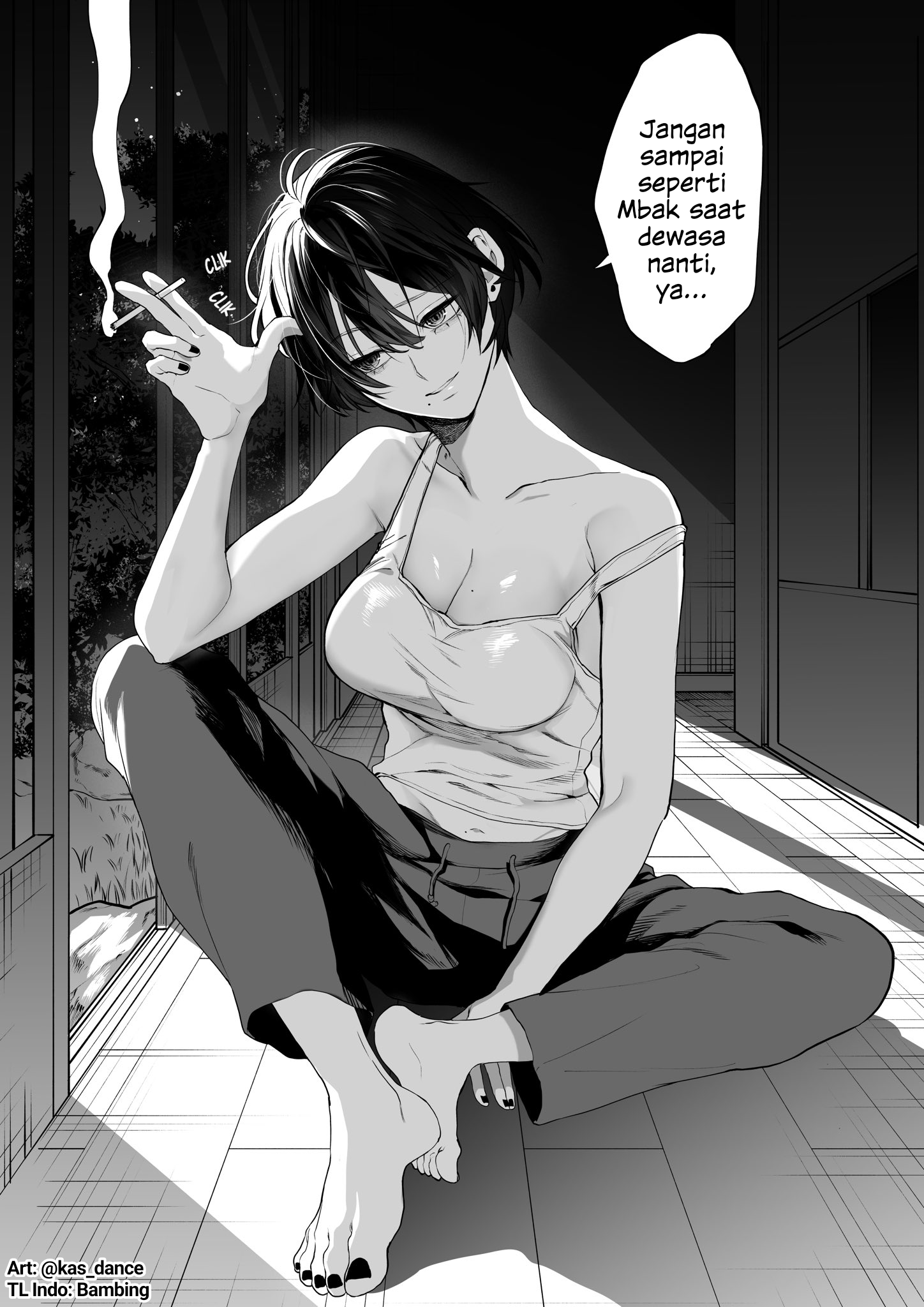 Natsuyasumi ni Shinseki no Onee-san to Hisashiburi no Saikai Chapter 0.5 - halaman 1