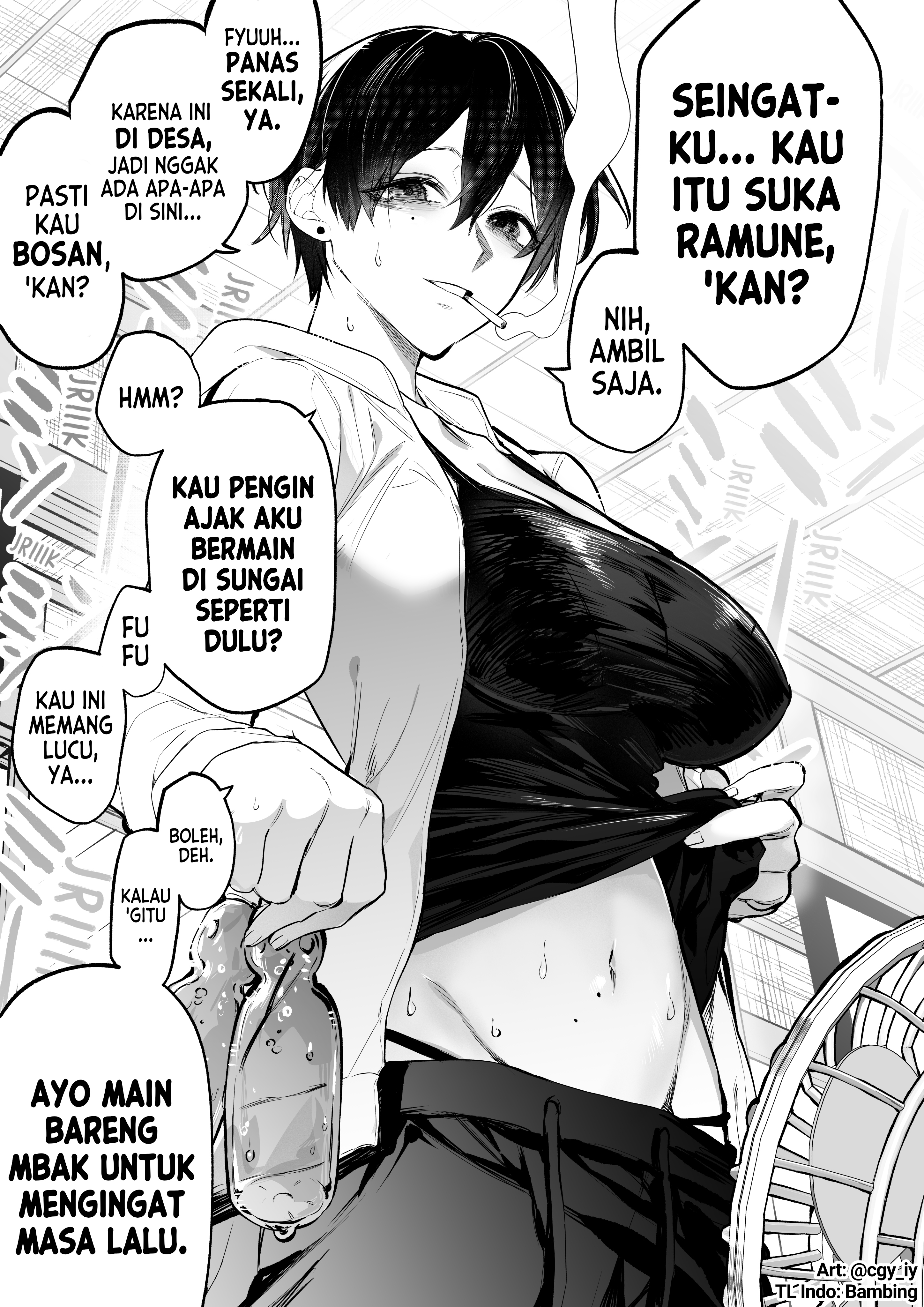 Natsuyasumi ni Shinseki no Onee-san to Hisashiburi no Saikai Chapter 2 - halaman 1
