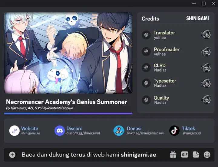 Necromancer Academy’s Genius Summoner Chapter 155 - halaman 1