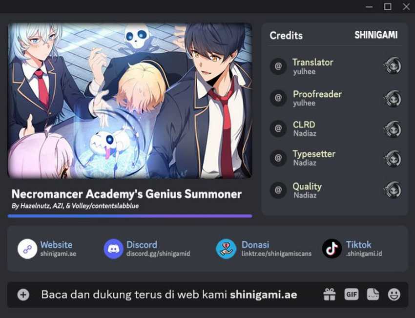 Necromancer Academy’s Genius Summoner Chapter 160 - halaman 1