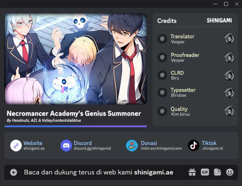 Necromancer Academy’s Genius Summoner Chapter 39 - halaman 1