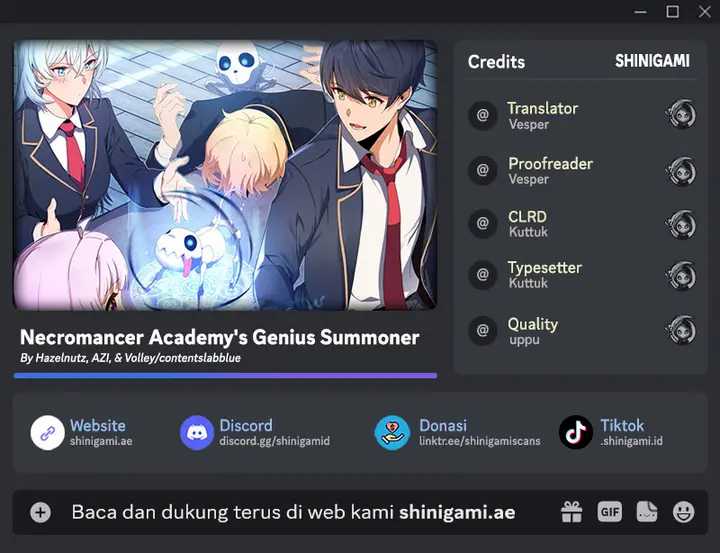Necromancer Academy’s Genius Summoner Chapter 6 - halaman 1