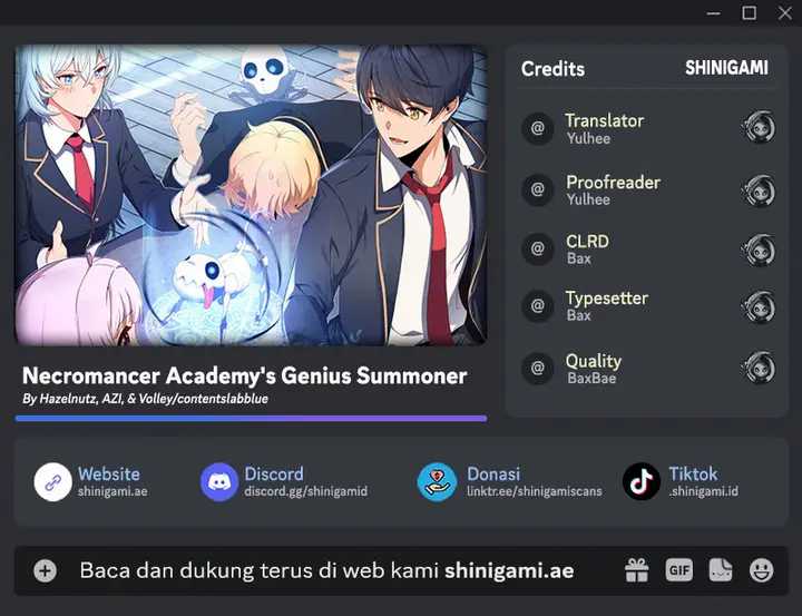 Necromancer Academy’s Genius Summoner Chapter 7 - halaman 1