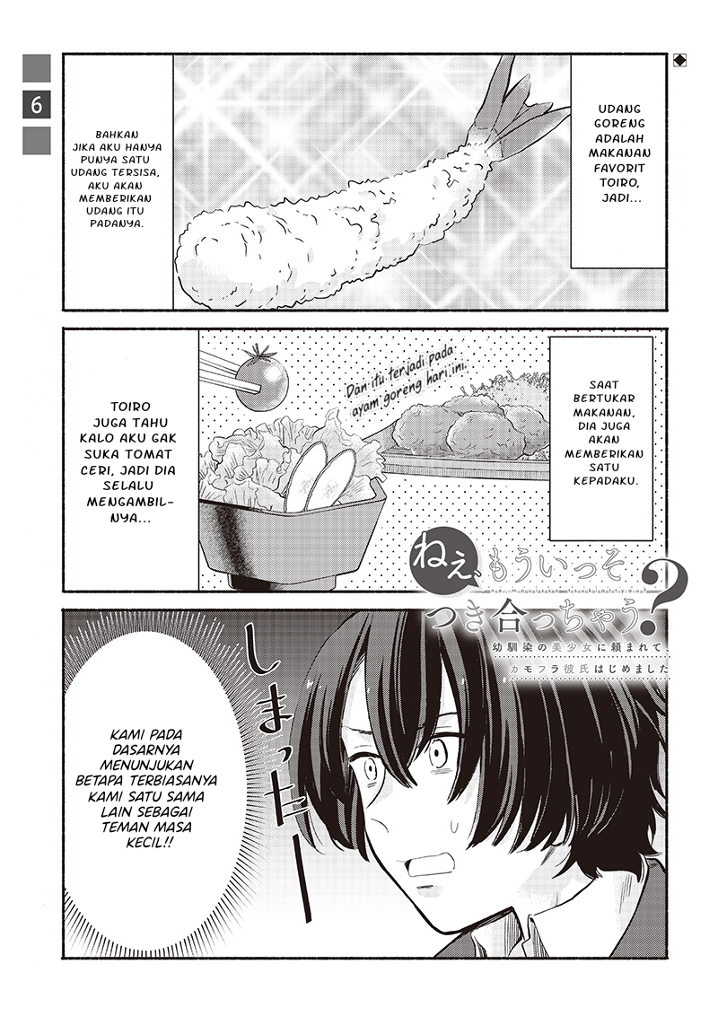 Nee, Mou Isso Tsukiacchau? Osananajimi no Bishoujo ni Tanomarete, Camo Kareshi Hajimemashita Chapter 6 - halaman 2