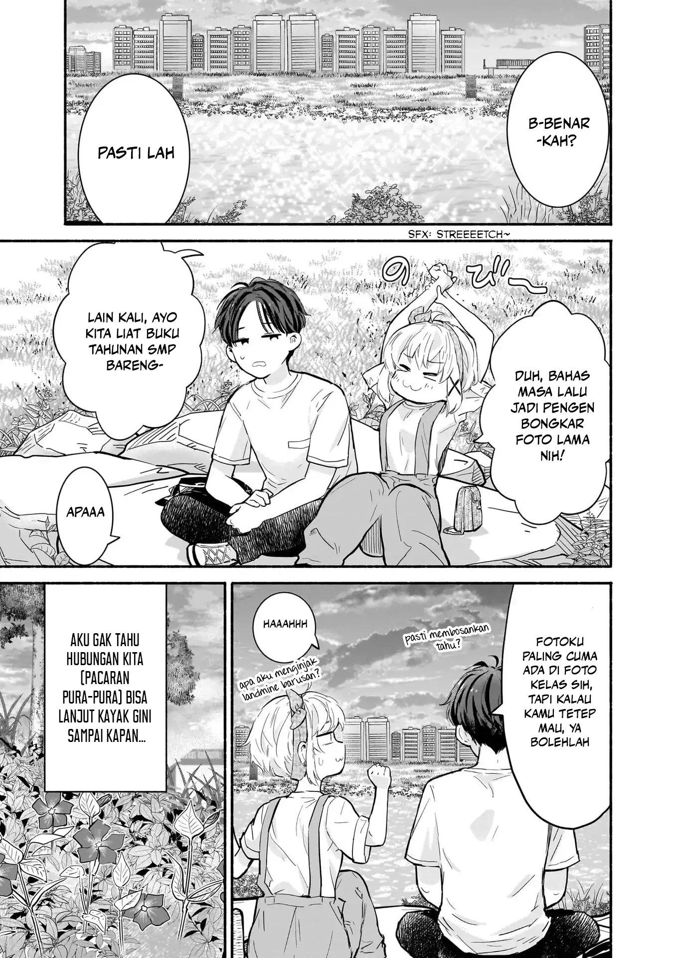 Nee, Mou Isso Tsukiacchau? Osananajimi no Bishoujo ni Tanomarete, Camouflage Kareshi Hajimemashita Chapter 19 - halaman 22